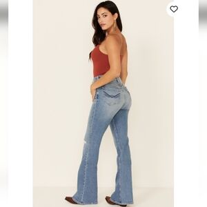 Idyllwind High Rise Distressed Flare Jeans